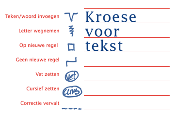 Kroese voor Tekst